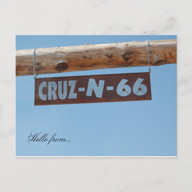 Hallo von... Rt. 66 Postkarte (Vorderseite)