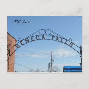 Hallo von... Seneca Falls, NY Postkarte