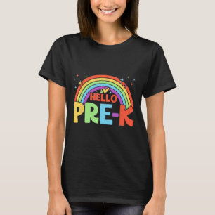 Hallo Vorschul-Regenbogen-Lehrerteam Zurück zur Sc T-Shirt