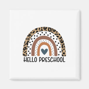 Hallo Vorschule Regenbogen Lehrer Team Vorschule Q Magnet