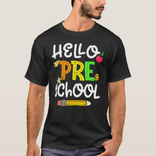 Hallo Vorschule zurück in die Schule bereit für di T-Shirt