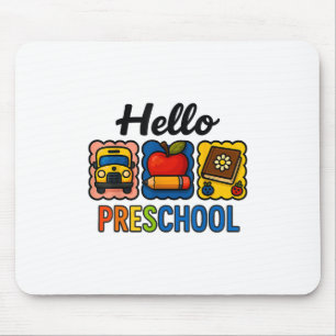 Hallo Vorschule zurück zum Schüler Mousepad