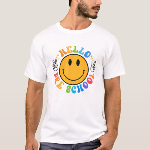 Hallo Vorschulglücklich Neues Schuljahr Lächeln Ge T-Shirt