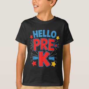 Hallo Vorschulgruppe Spinnen zurück zur Schule T-Shirt