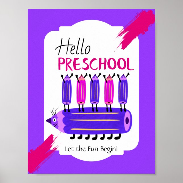 Hallo Vorschulkinder  Poster (Vorne)