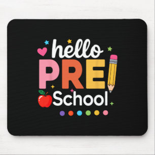 Hallo Vorschullehrer Kinderteam Pre-k Pre K Zurück Mousepad