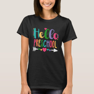 Hallo Vorschullehrer Student zurück zum Scho T-Shirt