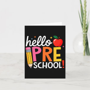 Hallo Vorschullehrerteam Vorab zurück zur Schule Karte