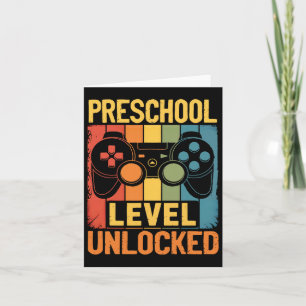 Hallo Vorschulstufe Entsperrtes Videospiel Zurück Karte