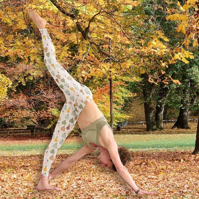 Hallo Wasserfarbenkürbis Muster All-Over-Print Leggings (Hello watercolor pumpkins pattern All-Over-Print Leggings)