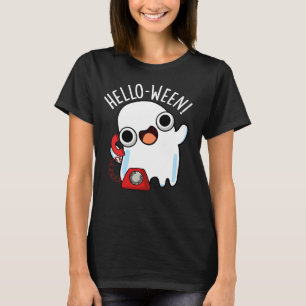 Hallo-ween Lustiger Geist Wortspiel Dunkler Hinter T-Shirt
