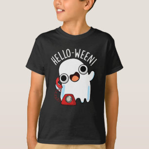 Hallo-ween Lustiger Geist Wortspiel Dunkler Hinter T-Shirt