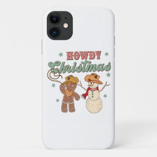 Hallo Weihnachts-Cowboy-Schneemann Western Lustig Case-Mate iPhone Hülle