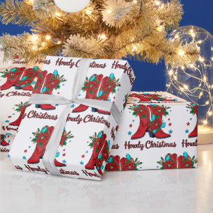 Hallo Weihnachtsstiefel Geschenkpapier