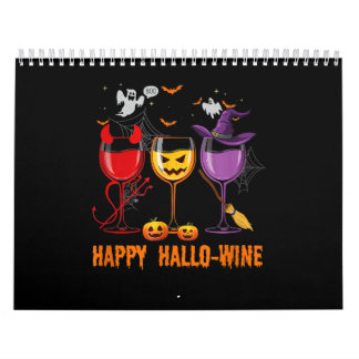 Hallo-Wein lustig halloween Glaswein trinken Kalender