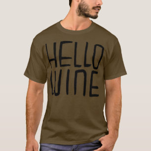 Hallo Wein Typografie Halloween Puff T-Shirt