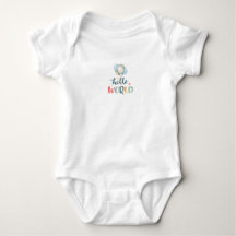 Hallo Welt Baby Bodysuit, Süßes Neugeborenen-Gesch