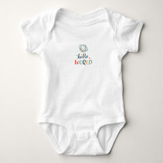 Hallo Welt Baby Bodysuit, Süßes Neugeborenen-Gesch Strampler
