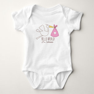 Hallo Welt Baby Boy Ich bin Sebastian Personalisie Strampler