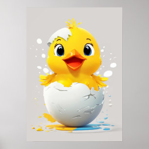 Hallo Welt! Chick Chick Poster