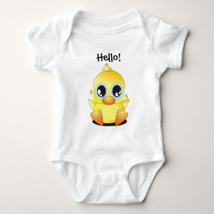 Hallo, wenig Ducky! Baby Strampler