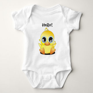 Hallo, wenig Ducky! Baby Strampler