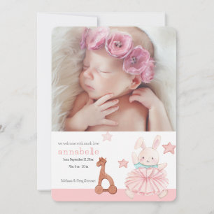 Hallo Wertvolles Foto Geburtserklärung Einladung