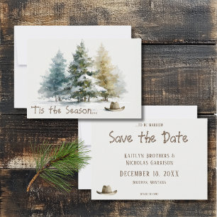 Hallo Western-Aquarell im rustikalen Stil Save The Date