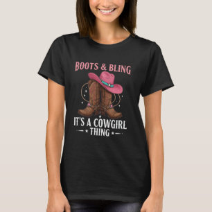 Hallo Western CountryRodeo Stiefel & Glamour, das T-Shirt