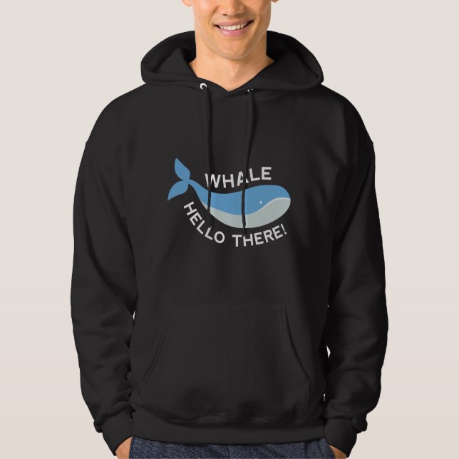 Hallo Whale da! Hoodie (Vorderseite)