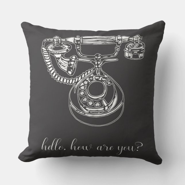 Hallo, wie geht es dir? kissen (Vorderseite)