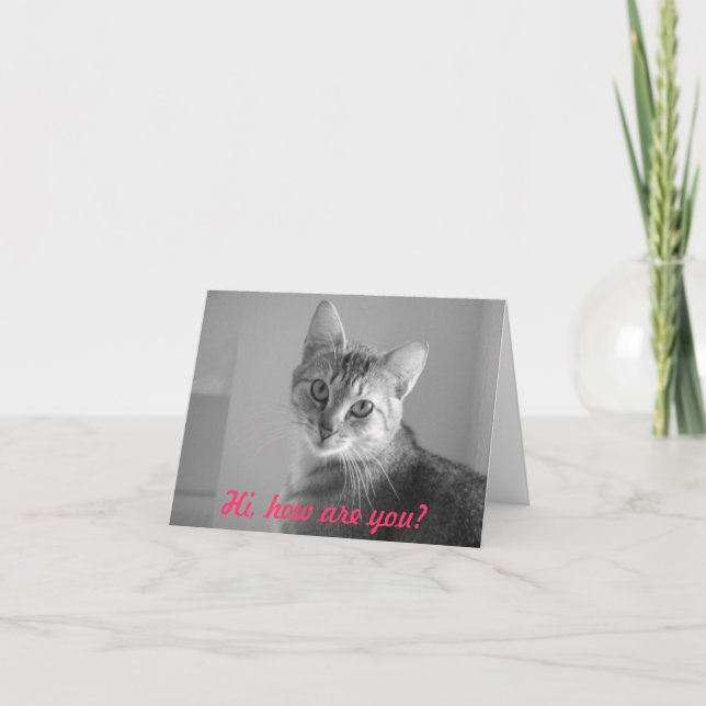 Hallo wie geht es Ihnen? Anmerkungskarte Karte (Vorderseite)
