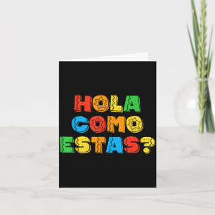 Hallo, wie geht es Ihnen, Spanischlehrer, Fiesta-P Karte