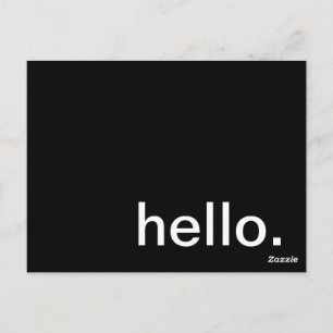 Hallo. Wie geht es uns? Postkarte