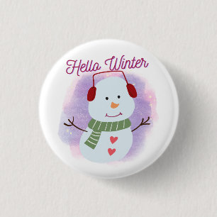Hallo Winter Button