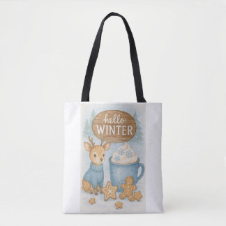 Hallo Winter.Cosy Reindeer, Hot Cocoa, Gingerbret