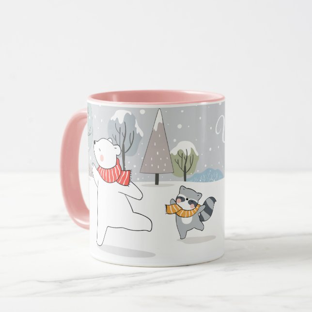 Hallo Winter Tasse (Vorderseite Links)
