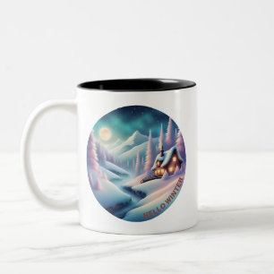 Hallo Winter Zweifarbige Tasse