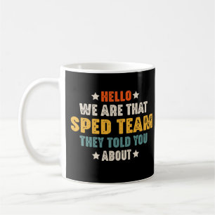 Hallo, wir sind das SPED-Team, von dem sie dir erz Kaffeetasse