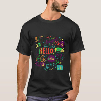 Hallo Wort in verschiedenen Sprachen Funny Summer  T-Shirt