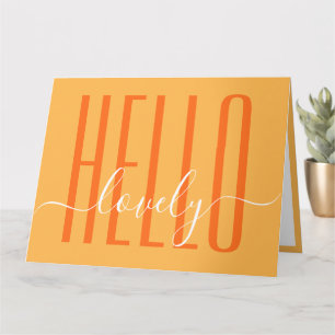 Hallo wunderbare moderne Kalligrafie-Typografie-Sc Karte