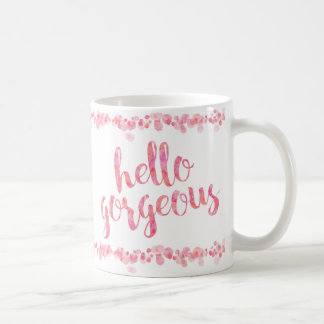 Hallo wunderschön von der Gepunkteten Olive Kaffeetasse