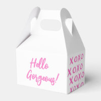 Hallo wunderschön! XOXO magenta pink weiß
