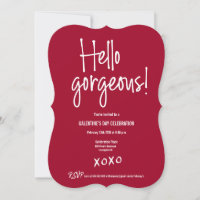 Hallo, wunderschöner Galentine's Day xoxo Rot benu