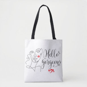 Hallo wunderschönes Gesicht Illustration  