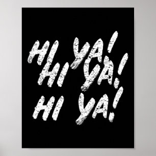 Hallo Ya! Karate Martial Arts Geschenk für Kinder Poster