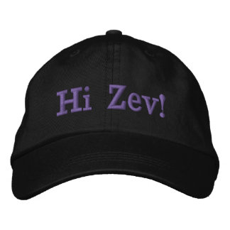 Hallo Zev Bestickte Baseballkappe