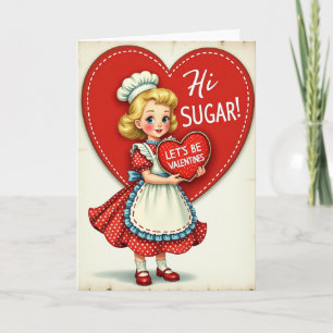 Hallo Zucker Valentinskarte Karte