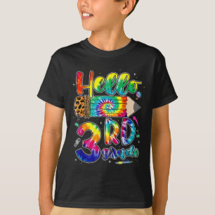 Hallo zum ersten Schultag 3. Klasse Lehrer T-Shirt