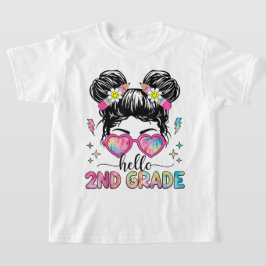 Hallo Zweite-Klasse-Coquette-Schleife-Lehrermädche T-Shirt